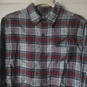 NWOT Croft & Barrow Plaid Flannel Shirt - Grey, Red, & Green